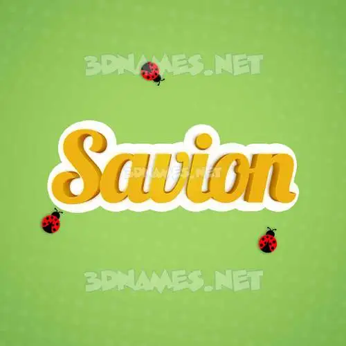 savion in Ladybugs style - 3D name wallpaper savion in Ladybugs style - 3D name wallpaper