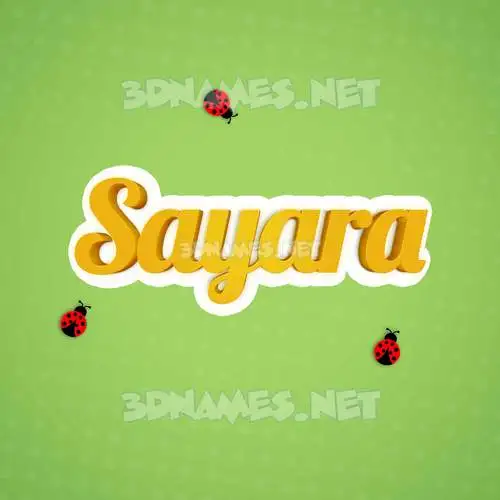 sayara in Ladybugs style - 3D name wallpaper sayara in Ladybugs style - 3D name wallpaper