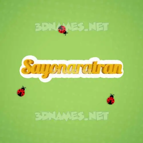 sayonaratran in Ladybugs style - 3D name wallpaper sayonaratran in Ladybugs style - 3D name wallpaper