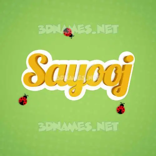 sayooj in Ladybugs style - 3D name wallpaper sayooj in Ladybugs style - 3D name wallpaper