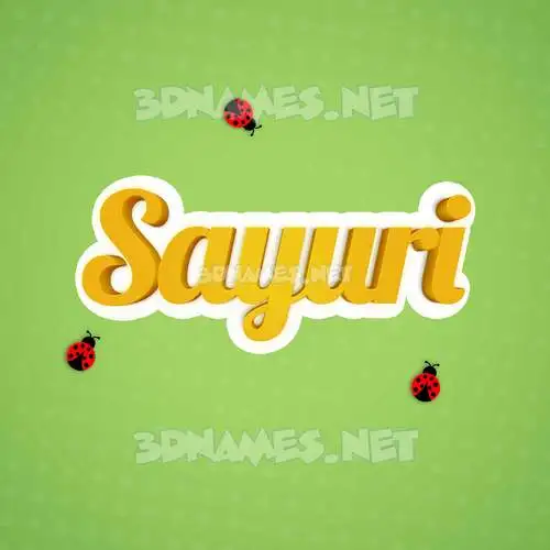 sayuri in Ladybugs style - 3D name wallpaper sayuri in Ladybugs style - 3D name wallpaper