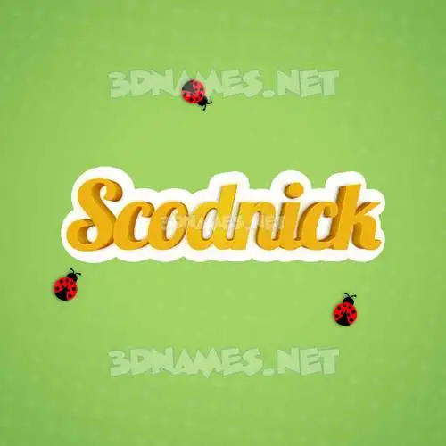 scodnick in Ladybugs style - 3D name wallpaper scodnick in Ladybugs style - 3D name wallpaper