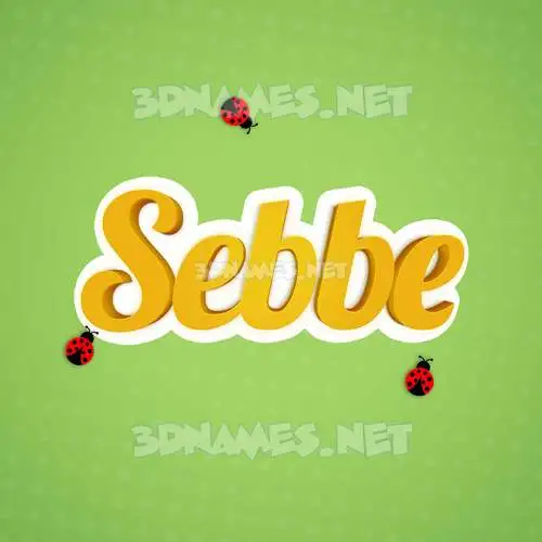 sebbe in Ladybugs style - 3D name wallpaper sebbe in Ladybugs style - 3D name wallpaper
