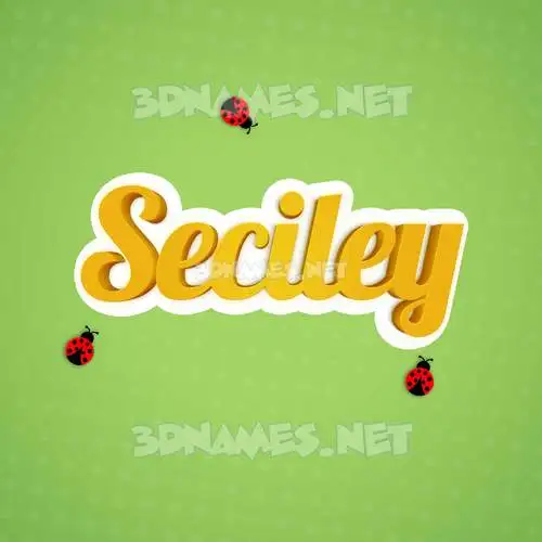 seciley in Ladybugs style - 3D name wallpaper seciley in Ladybugs style - 3D name wallpaper