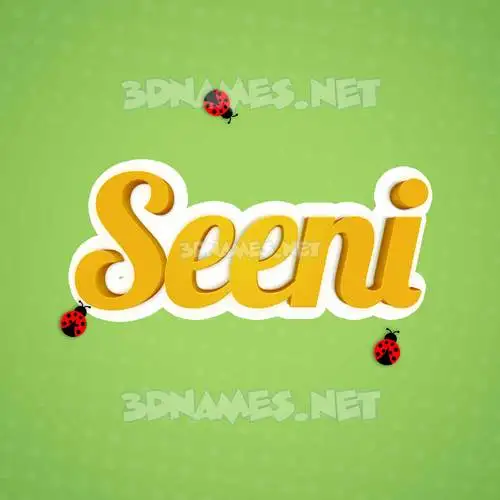 seeni in Ladybugs style - 3D name wallpaper seeni in Ladybugs style - 3D name wallpaper