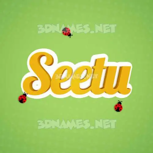seetu in Ladybugs style - 3D name wallpaper seetu in Ladybugs style - 3D name wallpaper
