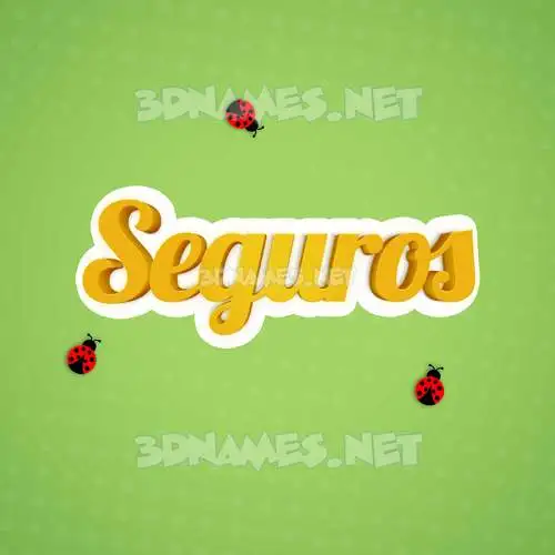 seguros in Ladybugs style - 3D name wallpaper seguros in Ladybugs style - 3D name wallpaper
