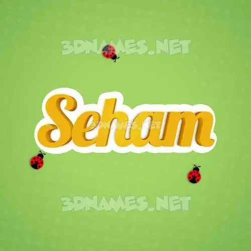 seham in Ladybugs style - 3D name wallpaper seham in Ladybugs style - 3D name wallpaper