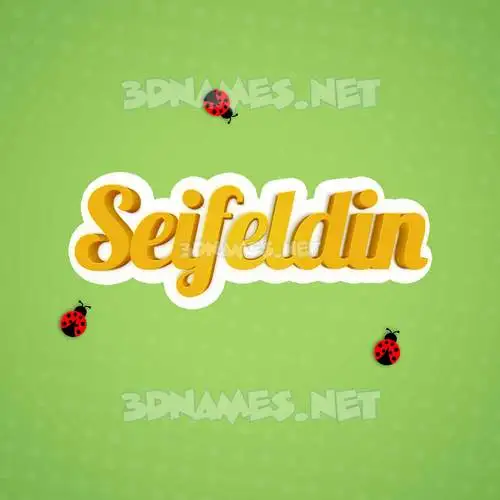 seifeldin in Ladybugs style - 3D name wallpaper