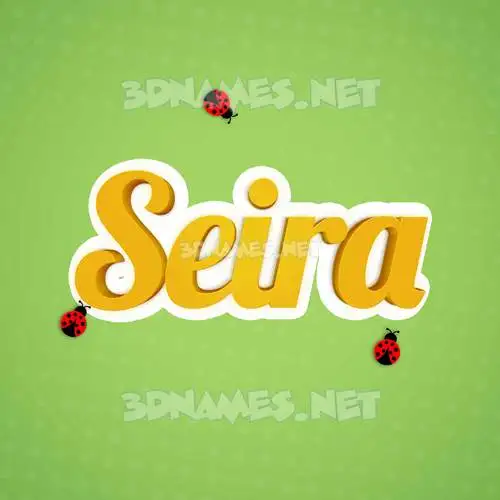 seira in Ladybugs style - 3D name wallpaper