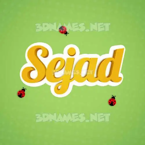 sejad in Ladybugs style - 3D name wallpaper sejad in Ladybugs style - 3D name wallpaper