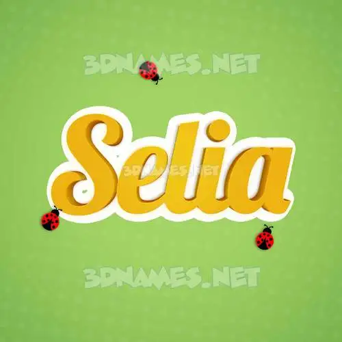 selia in Ladybugs style - 3D name wallpaper selia in Ladybugs style - 3D name wallpaper