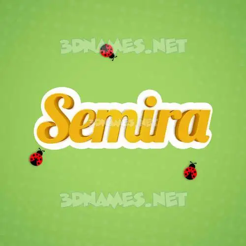 semira in Ladybugs style - 3D name wallpaper semira in Ladybugs style - 3D name wallpaper