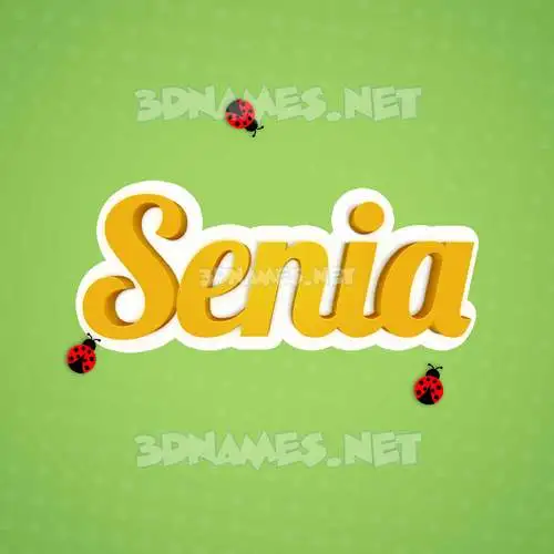 senia in Ladybugs style - 3D name wallpaper senia in Ladybugs style - 3D name wallpaper
