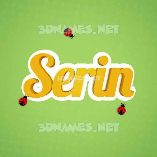 serin in Ladybugs style - 3D name wallpaper serin in Ladybugs style - 3D name wallpaper