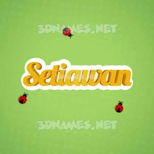 setiawan in Ladybugs style - 3D name wallpaper setiawan in Ladybugs style - 3D name wallpaper