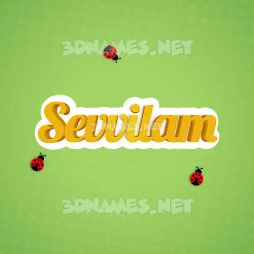 sevvilam in Ladybugs style - 3D name wallpaper sevvilam in Ladybugs style - 3D name wallpaper