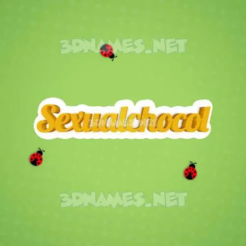 sexualchocol in Ladybugs style - 3D name wallpaper sexualchocol in Ladybugs style - 3D name wallpaper