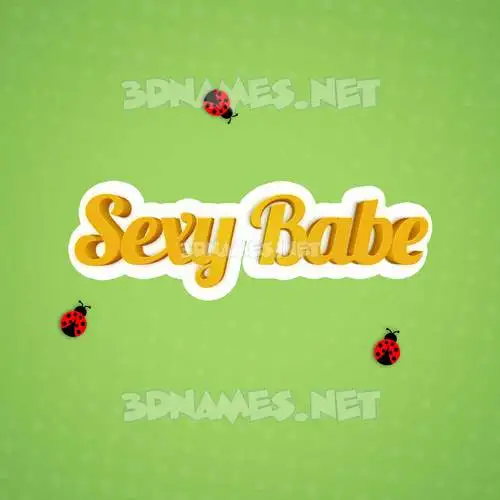 sexy babe in Ladybugs style - 3D name wallpaper sexy babe in Ladybugs style - 3D name wallpaper