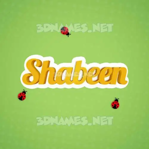 shabeen in Ladybugs style - 3D name wallpaper shabeen in Ladybugs style - 3D name wallpaper
