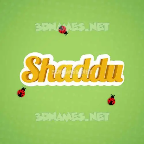 shaddu in Ladybugs style - 3D name wallpaper shaddu in Ladybugs style - 3D name wallpaper