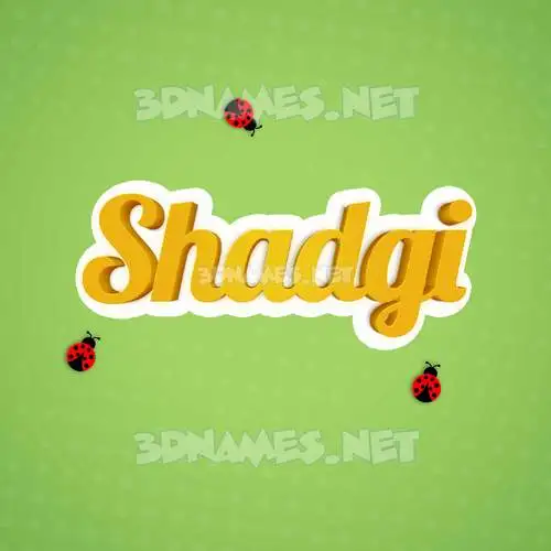shadgi in Ladybugs style - 3D name wallpaper shadgi in Ladybugs style - 3D name wallpaper