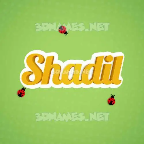 shadil in Ladybugs style - 3D name wallpaper shadil in Ladybugs style - 3D name wallpaper