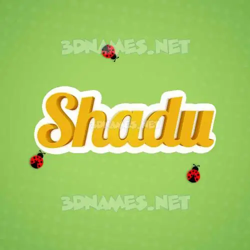 shadu in Ladybugs style - 3D name wallpaper shadu in Ladybugs style - 3D name wallpaper