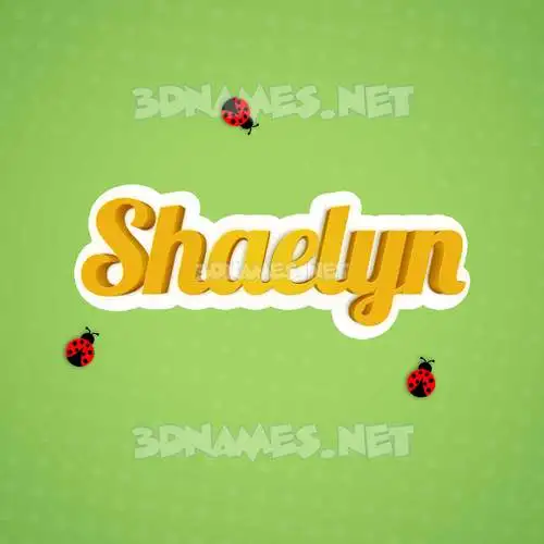 shaelyn in Ladybugs style - 3D name wallpaper shaelyn in Ladybugs style - 3D name wallpaper