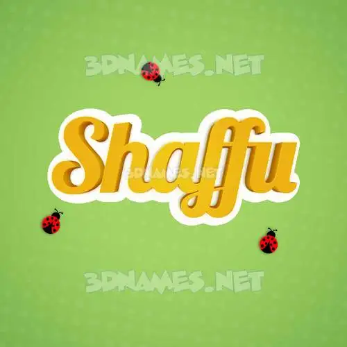 shaffu in Ladybugs style - 3D name wallpaper shaffu in Ladybugs style - 3D name wallpaper