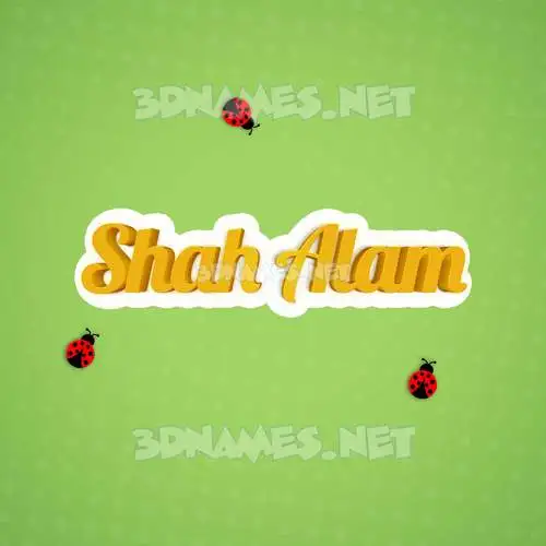 shah alam in Ladybugs style - 3D name wallpaper shah alam in Ladybugs style - 3D name wallpaper