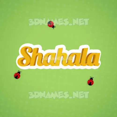shahala in Ladybugs style - 3D name wallpaper shahala in Ladybugs style - 3D name wallpaper