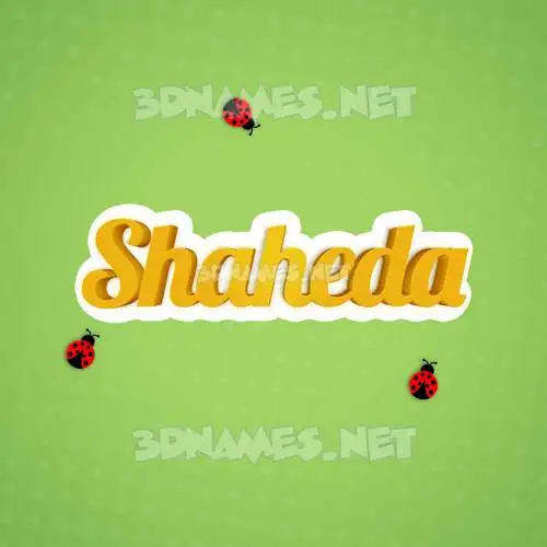 shaheda in Ladybugs style - 3D name wallpaper shaheda in Ladybugs style - 3D name wallpaper