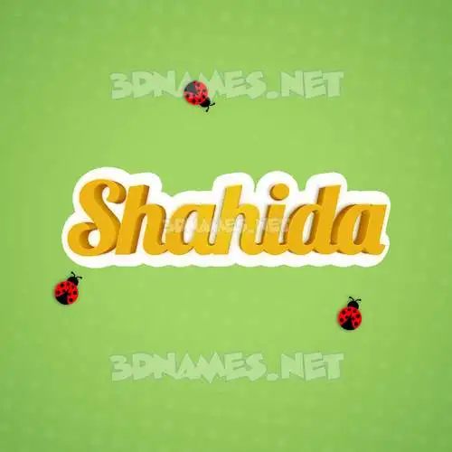 shahida in Ladybugs style - 3D name wallpaper shahida in Ladybugs style - 3D name wallpaper