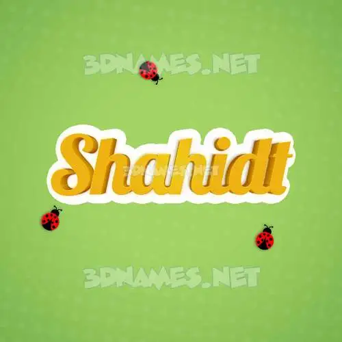shahidt in Ladybugs style - 3D name wallpaper shahidt in Ladybugs style - 3D name wallpaper