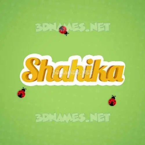 shahika in Ladybugs style - 3D name wallpaper shahika in Ladybugs style - 3D name wallpaper