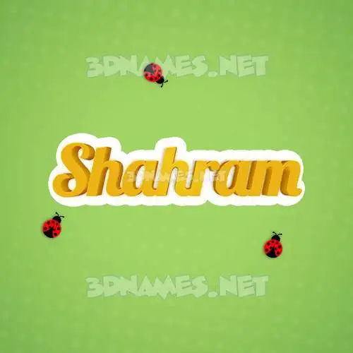 shahram in Ladybugs style - 3D name wallpaper shahram in Ladybugs style - 3D name wallpaper