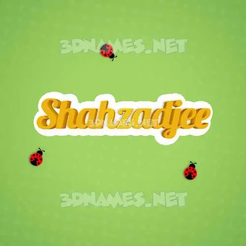 shahzadjee in Ladybugs style - 3D name wallpaper shahzadjee in Ladybugs style - 3D name wallpaper