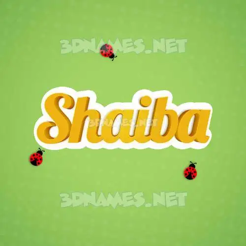 shaiba in Ladybugs style - 3D name wallpaper shaiba in Ladybugs style - 3D name wallpaper