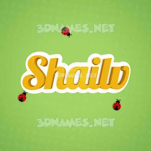 shailv in Ladybugs style - 3D name wallpaper