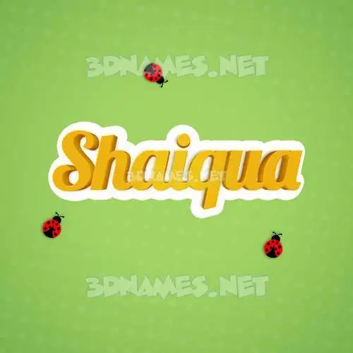 shaiqua in Ladybugs style - 3D name wallpaper shaiqua in Ladybugs style - 3D name wallpaper