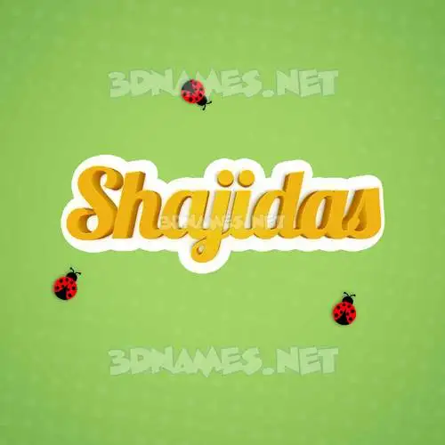 shajidas in Ladybugs style - 3D name wallpaper shajidas in Ladybugs style - 3D name wallpaper