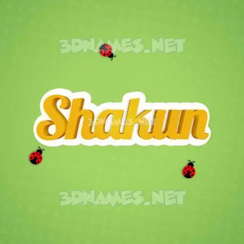 shakun in Ladybugs style - 3D name wallpaper shakun in Ladybugs style - 3D name wallpaper