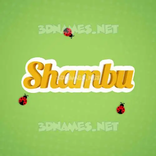 shambu in Ladybugs style - 3D name wallpaper shambu in Ladybugs style - 3D name wallpaper