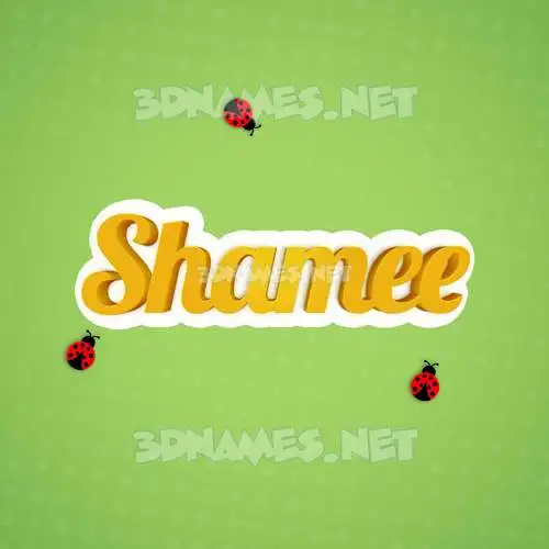 shamee in Ladybugs style - 3D name wallpaper shamee in Ladybugs style - 3D name wallpaper
