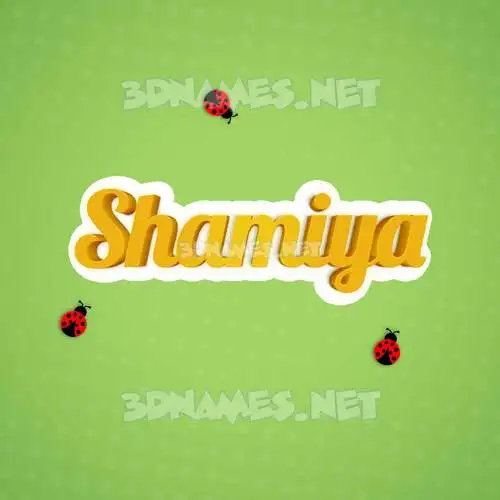 shamiya in Ladybugs style - 3D name wallpaper shamiya in Ladybugs style - 3D name wallpaper