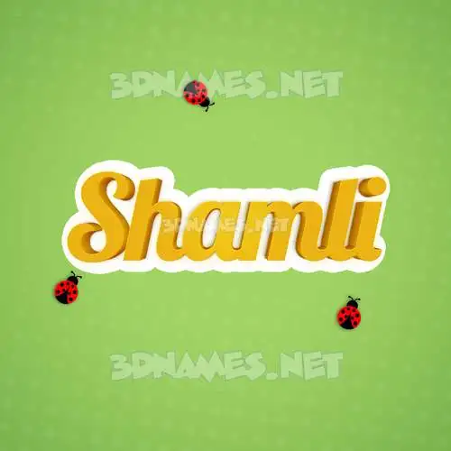 shamli in Ladybugs style - 3D name wallpaper