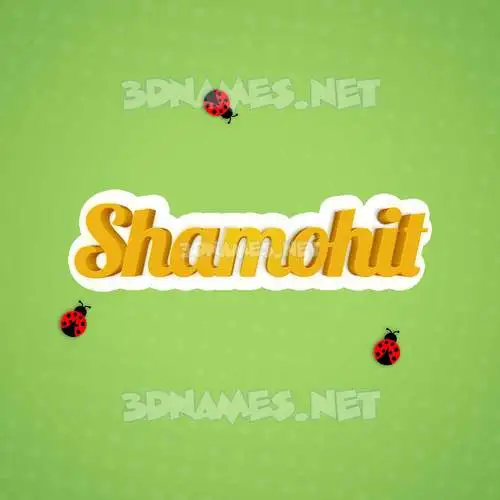 shamohit in Ladybugs style - 3D name wallpaper shamohit in Ladybugs style - 3D name wallpaper