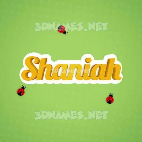 shaniah in Ladybugs style - 3D name wallpaper shaniah in Ladybugs style - 3D name wallpaper