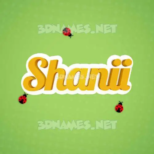 shanii in Ladybugs style - 3D name wallpaper shanii in Ladybugs style - 3D name wallpaper